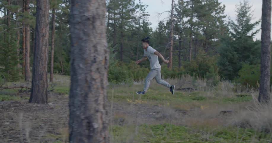 Woman is running