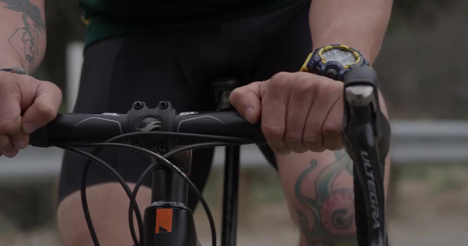 Cyclists On Hilly Roads