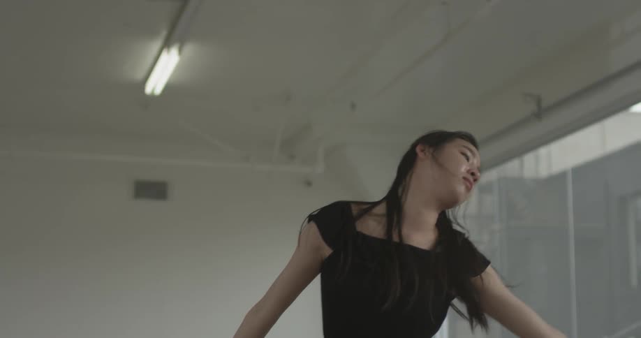 Jazz Dancer In Large Studio