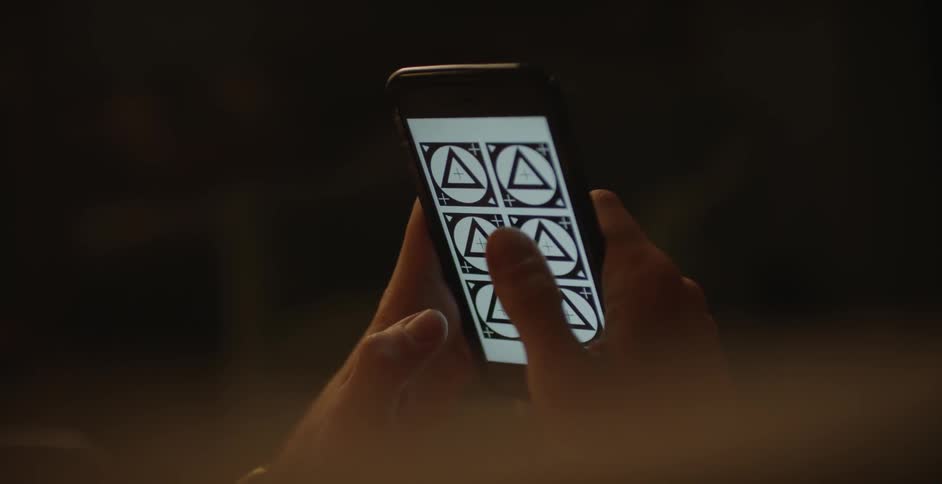 A person using their phone