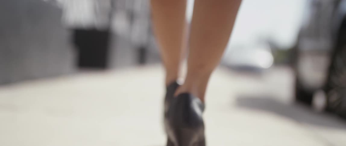 A person wearing high heels