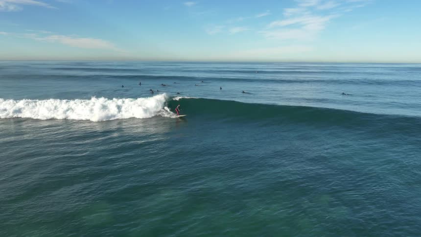 People surfing waves in the ocean