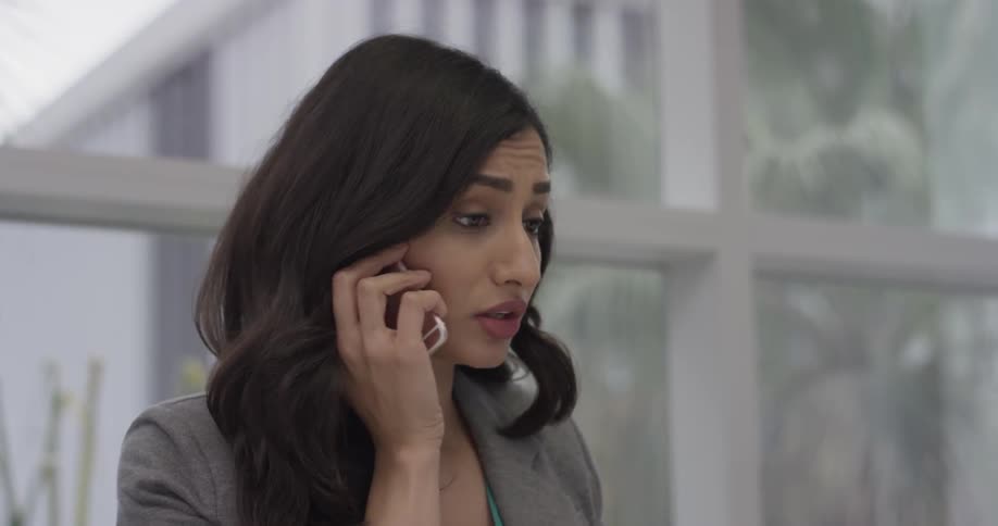 Businesswoman Working At An Office