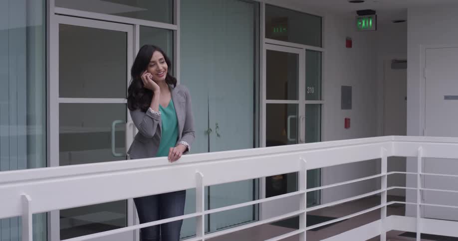 Businesswoman Working At An Office
