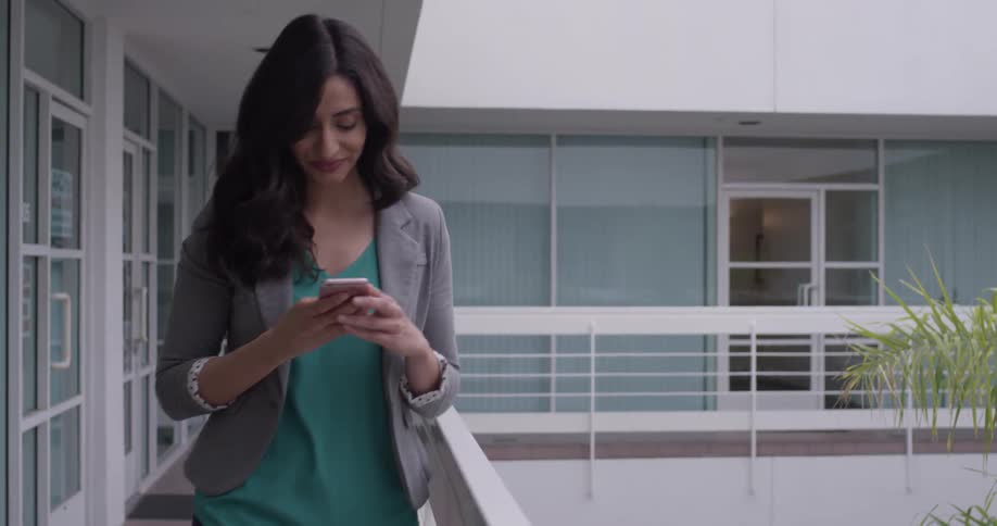 Businesswoman Working At An Office