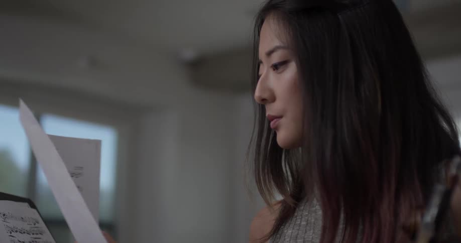 Violin Player At Home
