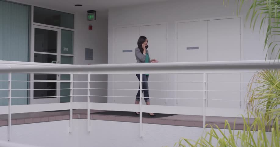 Businesswoman Working At An Office