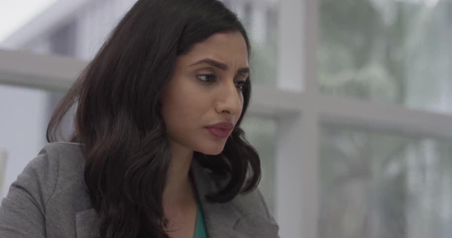 Businesswoman Working At An Office