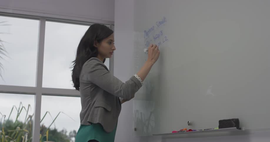 Businesswoman Working At An Office