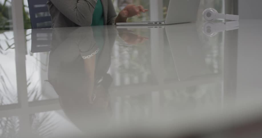 Businesswoman Working At An Office