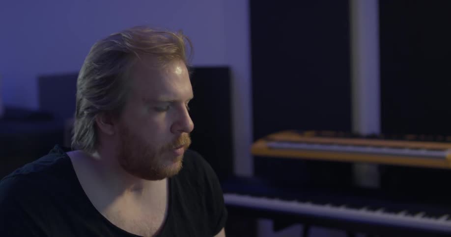 A man is nodding his head
