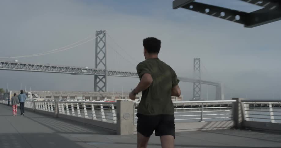People Running Near Marina
