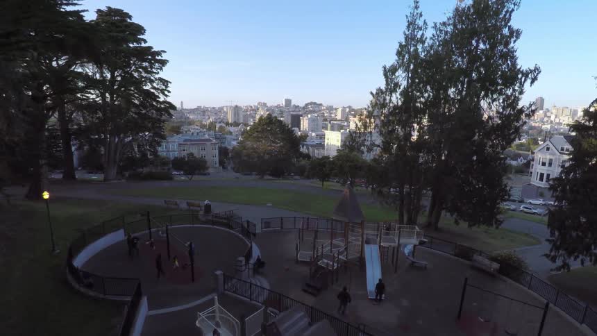A playground is shown