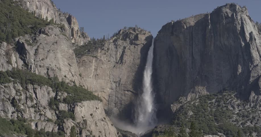 Time lapse shot of a waterfalls