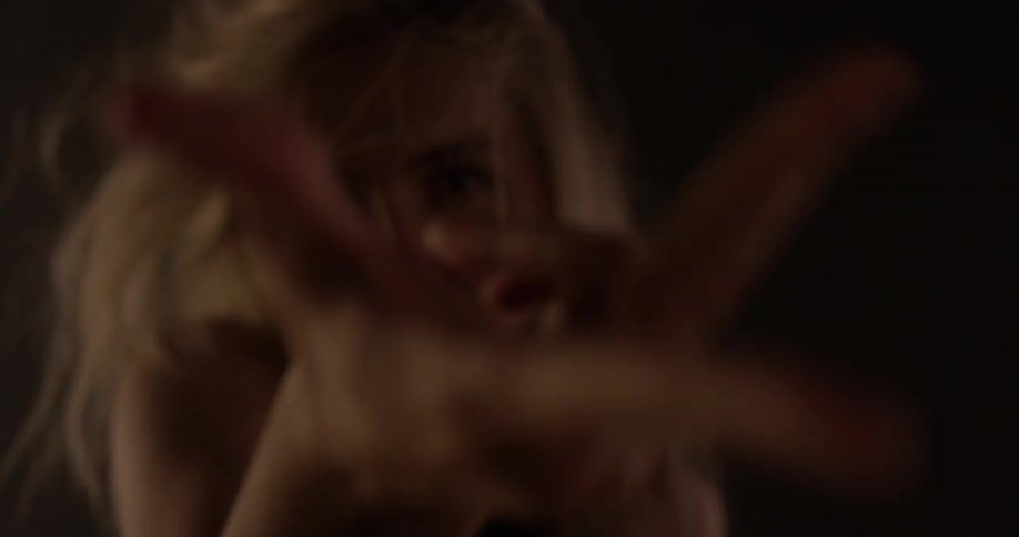Woman dancing with her hands