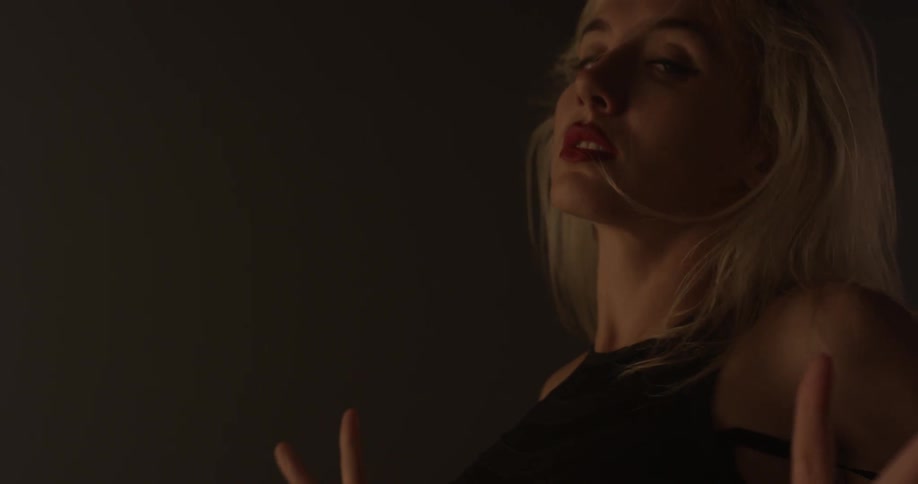 Woman Dancing In Studio