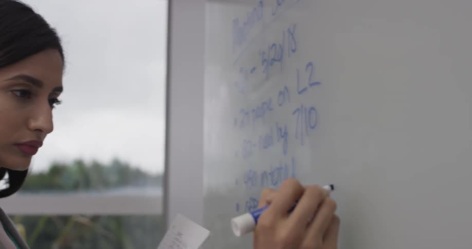 Businesswoman Working At An Office