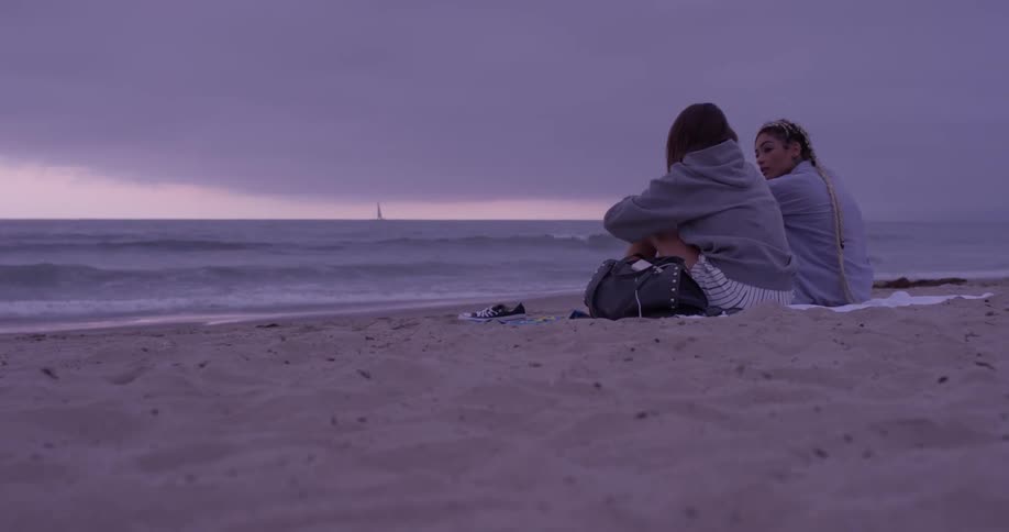 Woman Going To The Beach