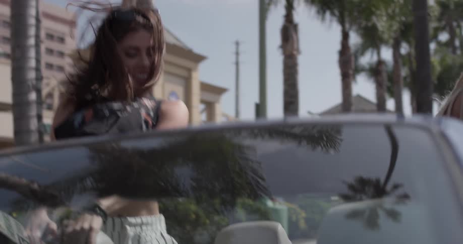 Woman Going To The Beach