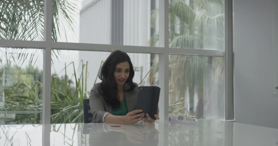 Businesswoman Working At An Office