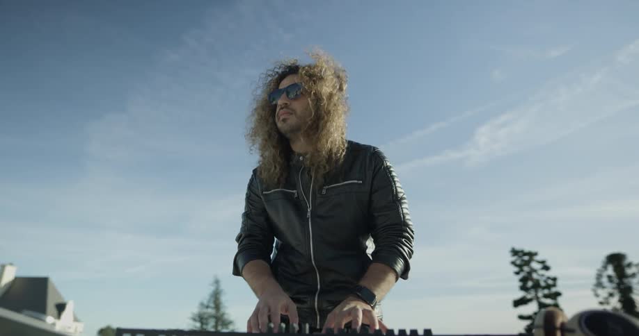 Dj Playing Music Outside
