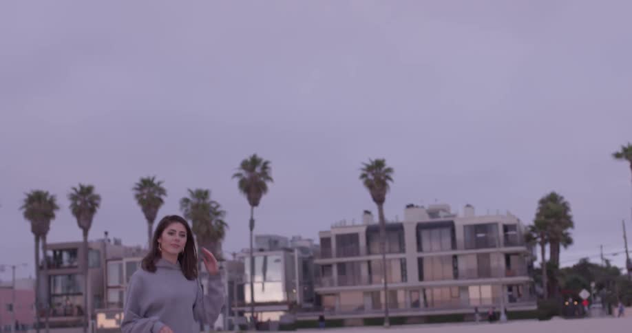 Woman Going To The Beach