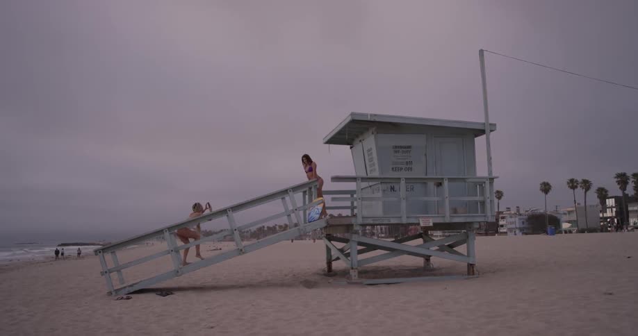 Woman Going To The Beach