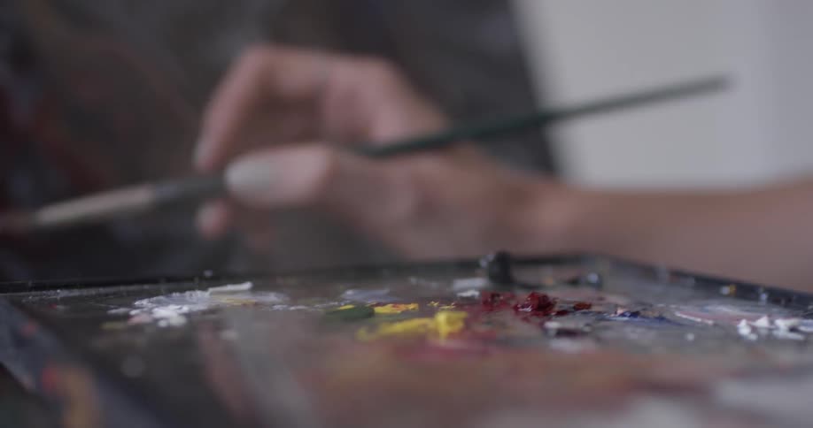 Painter In Her Studio