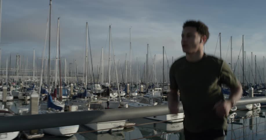 People Running Near Marina