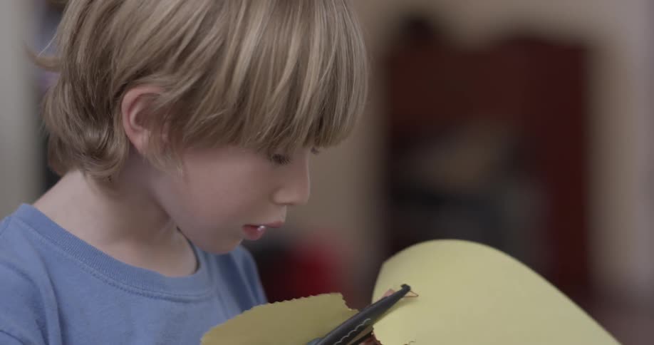 Kids Doing Arts And Crafts At Home