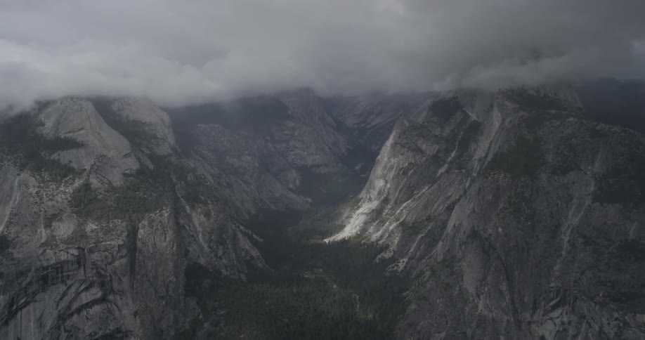 A valley with mountains on either side