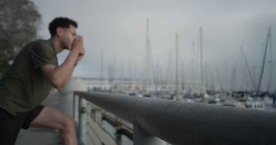 People Running Near Marina