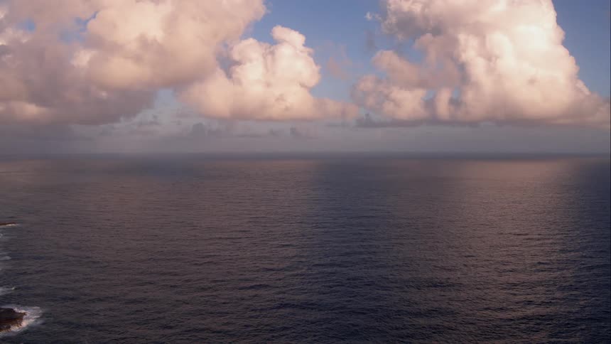 Timelapse of clouds over the ocean