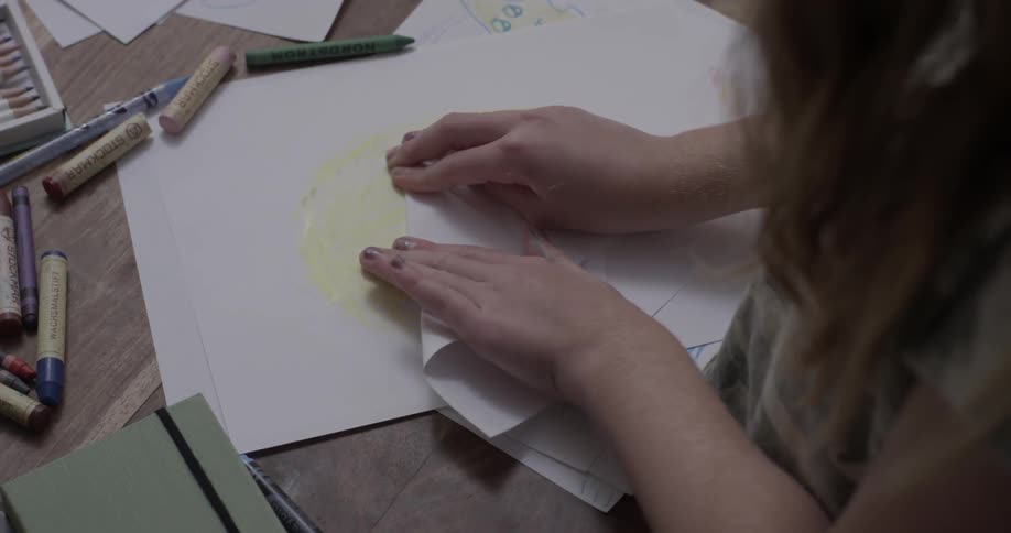 Kids Doing Arts And Crafts At Home