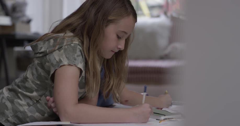 Kids Doing Arts And Crafts At Home
