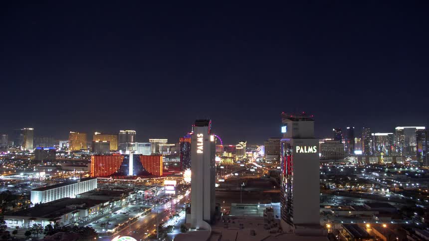 Fast motion of city with cars and lights