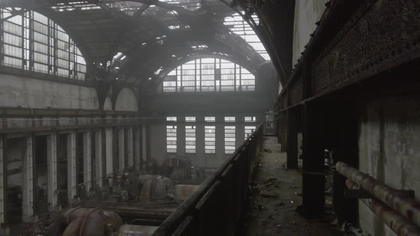 An old building covered in dust