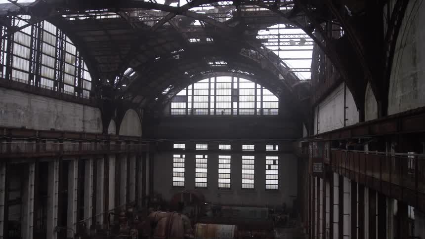 Inside of an abandoned building