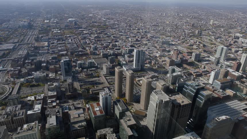 Aerial view of a city