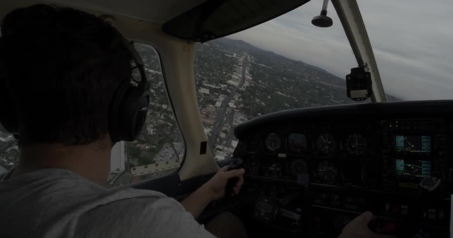 Pilot Flying A Plane