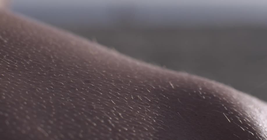 Tiny particles bouncing off of the skin