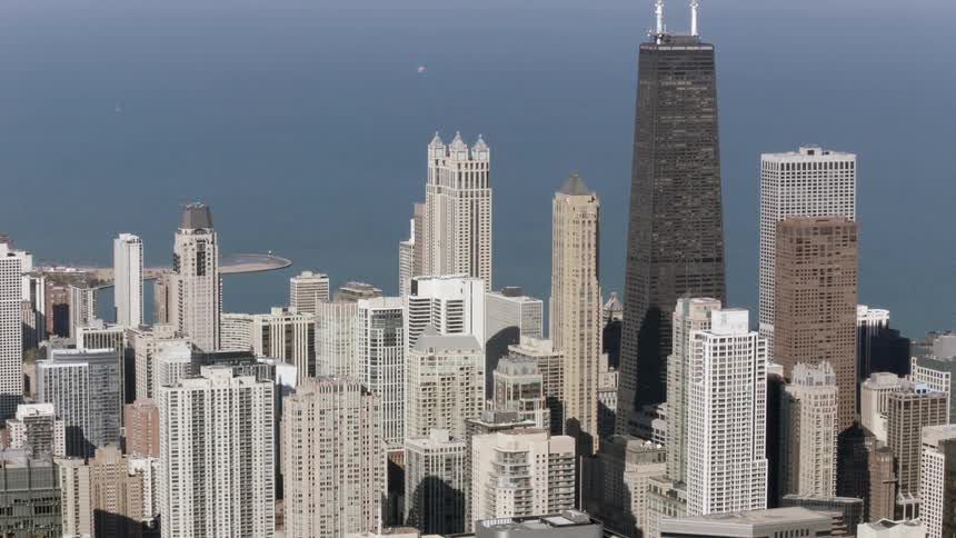 An aerial scenery of metropolitan city