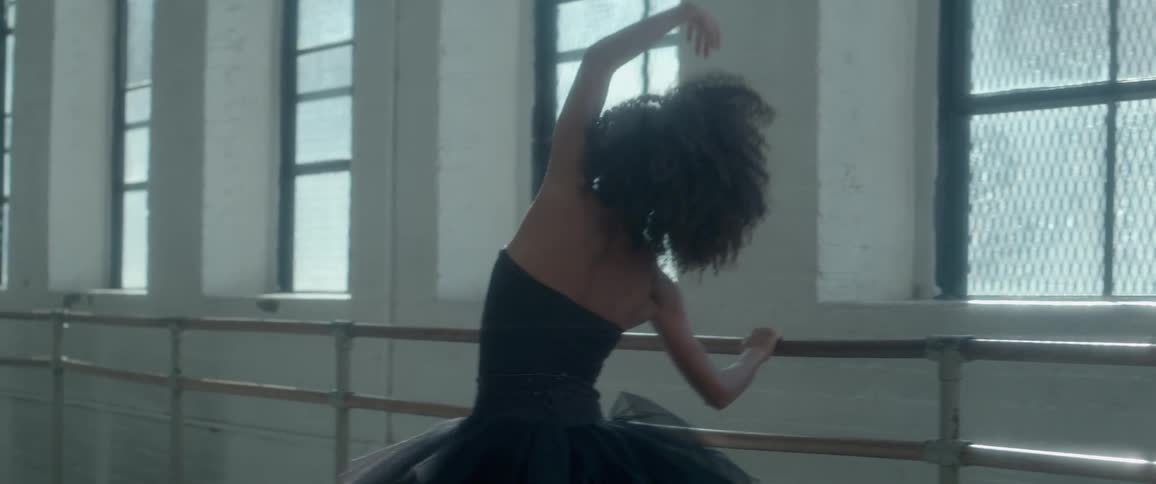 A person practicing ballet