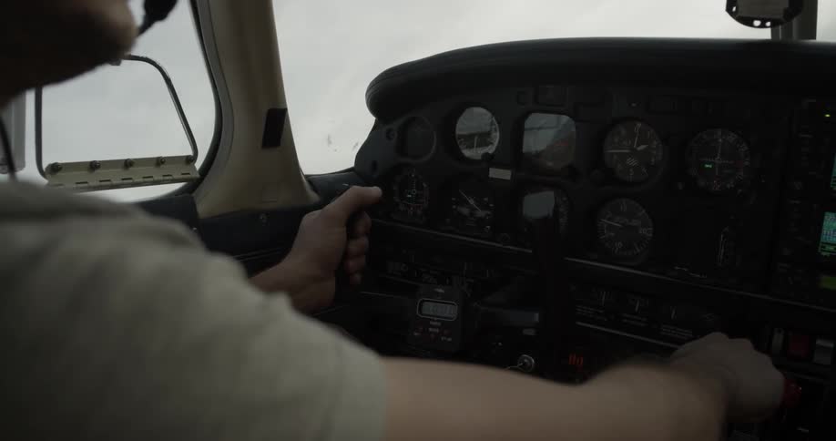 Pilot Flying A Plane