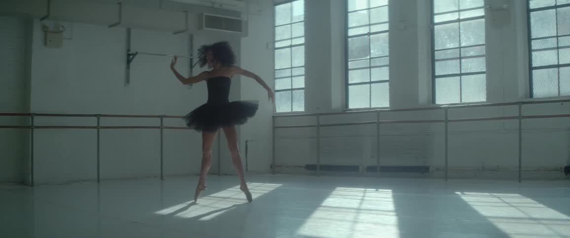 A woman is dancing