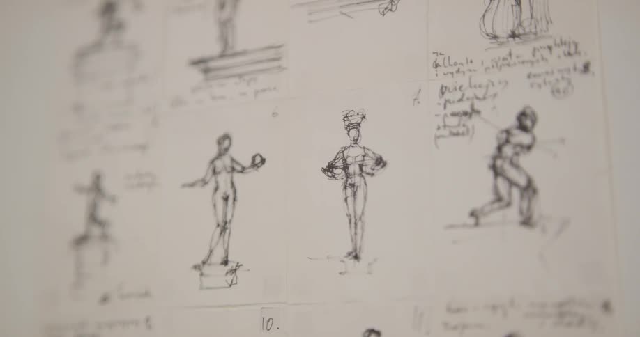 There are diagrams written on a piece of paper