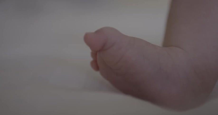 Baby is moving it's legs and feet