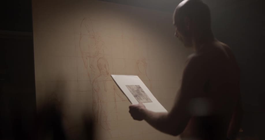 Painter In Studio