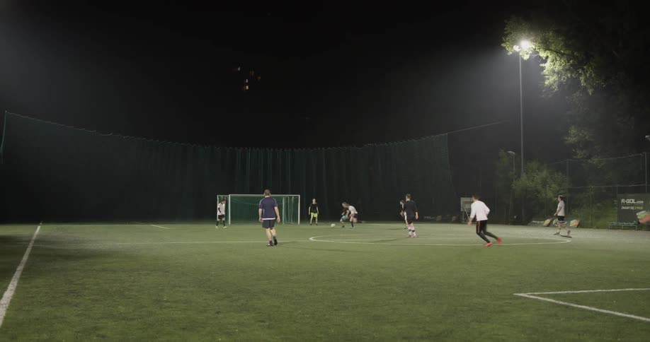 Soccer Game At Night