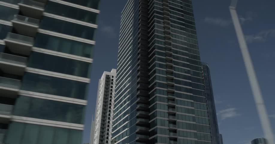 A city with a lot of tall  buildings
